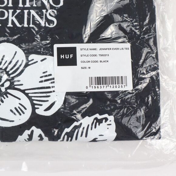 HUF x Smashing Pumpkins Jennifer Ever Long Sleeve T-Shirt Black M Medium NEW NWT - Picture 6 of 9